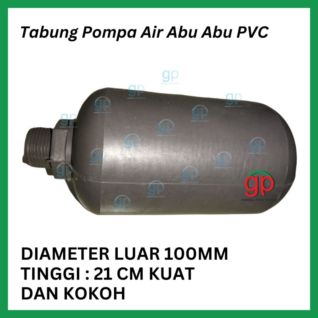 Tabung Pompa Air Abu Abu PVC Tebal Drat 1"