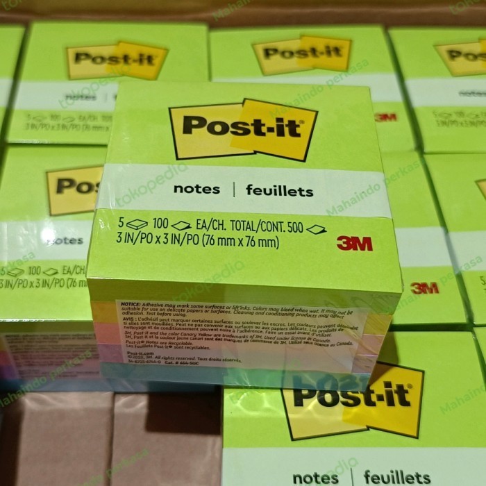 

3M Post-it notes super sticky 3in x 3in - Kertas notes 654 1 pack