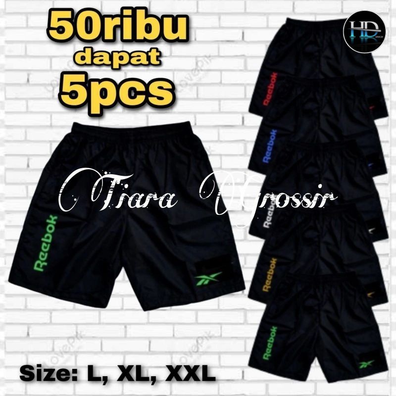 PROMO HEBOH 50RIBU DAPAT 5PCS Celana Pendek Pria Wanita Sport Terbaru 50 Ribu 5 Pcs Celana Kolor Uni