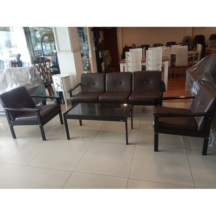 Den Mebel SET Sofa kayu Sofa sofa minimalis Lily Siro Ligna Kursi tamu kayu asli