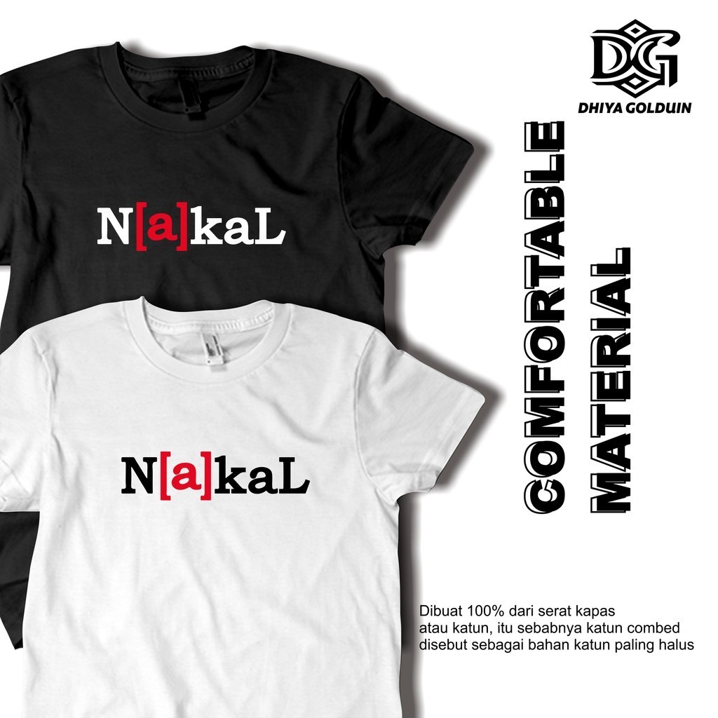 Dhiya Golduin Store Baju Nakal Kaos Kata Kata Lucu Plesetan Kaos Pria Distro Original 100% Bahan Kat