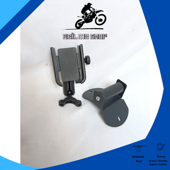 PAKET HOLDER HP BREKET BRACKET GPS HOLDER HP MOTOR YAMAHA NMAX NEW COVER STANG MOTOR NMAX BARU HOLDE