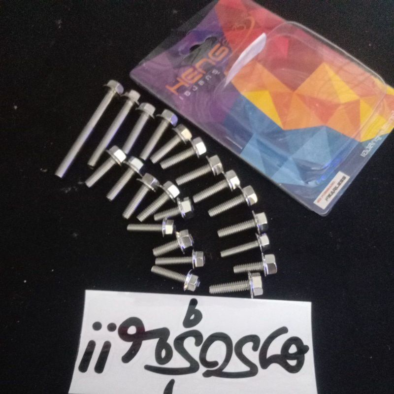 baut probolt cvt Yamaha Mio sporty baut probolt stenless 2 kunci Yamaha Mio sporty baut probolt sten