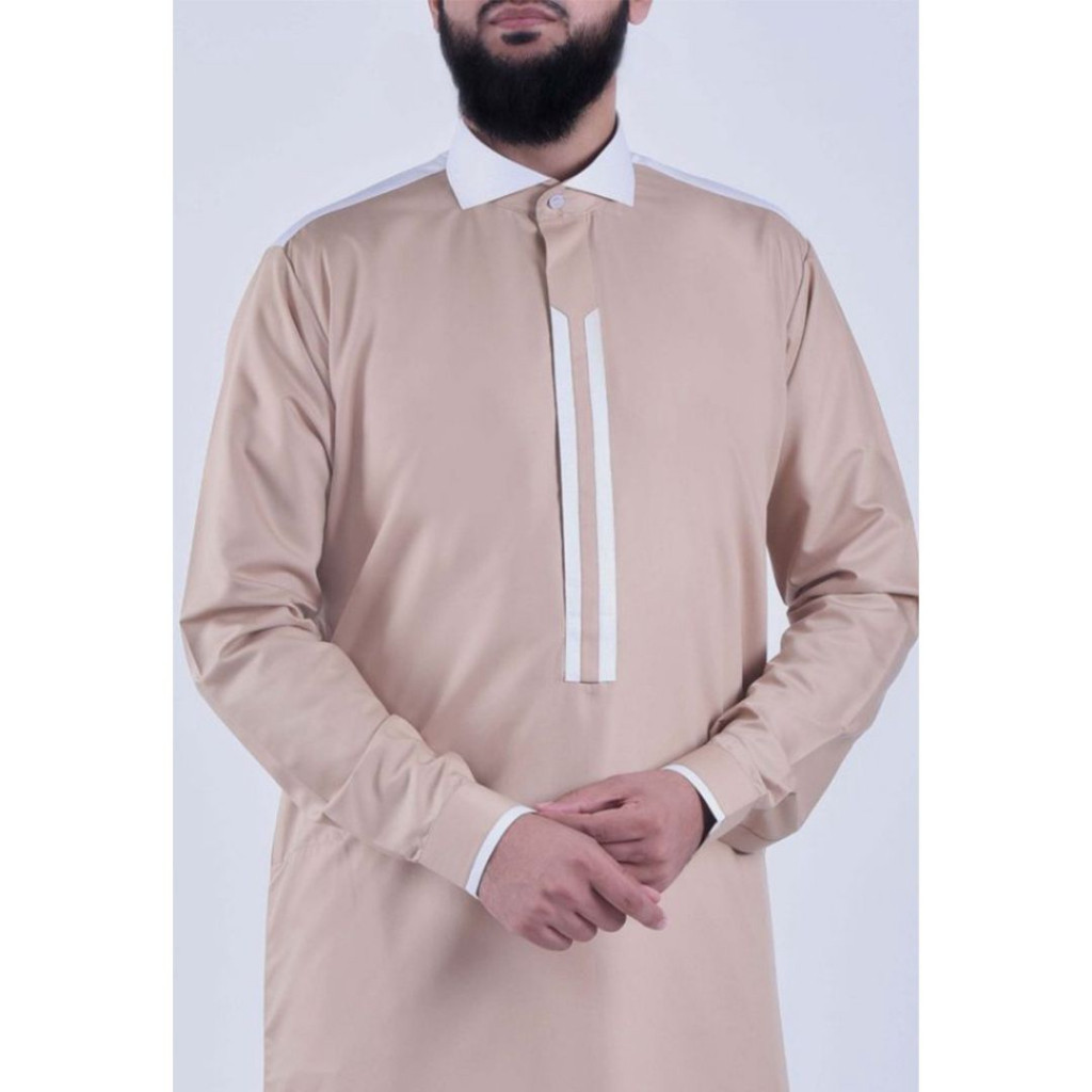 AL FATHAN Jubah Pria Gamis Thobe Arab Bordir Al Haramain Variasi