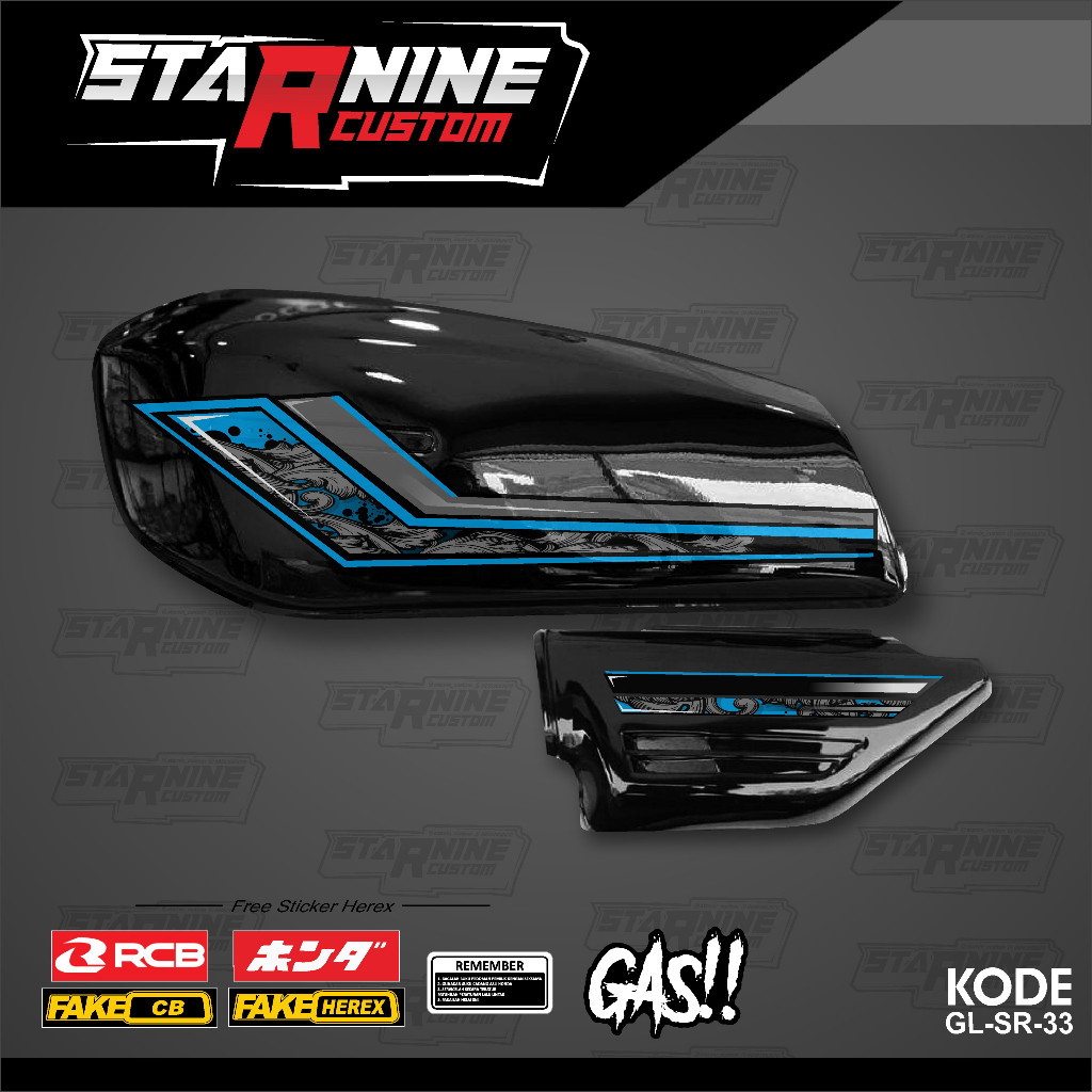 striping GL 100 stiker CB K5 stiker gl batik