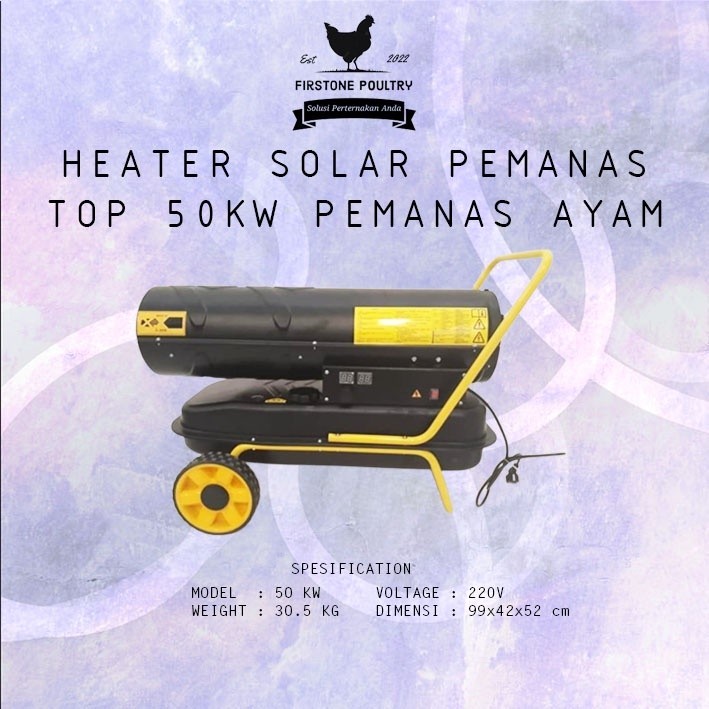 HEATER SOLAR PEMANAS KANDANG AYAM 50KW OTOMATIS SUHU