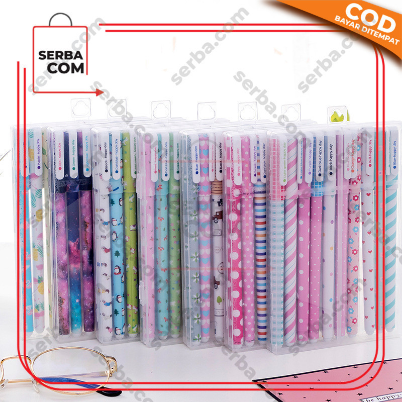 

Serba.Com Pulpen Gel Set Warna Warni 10IN1 Pena Cair Motif Karakter / Pena Korea Color Pen Souvenir Set Alat Tulis Sekolah dan Kantor Import A54