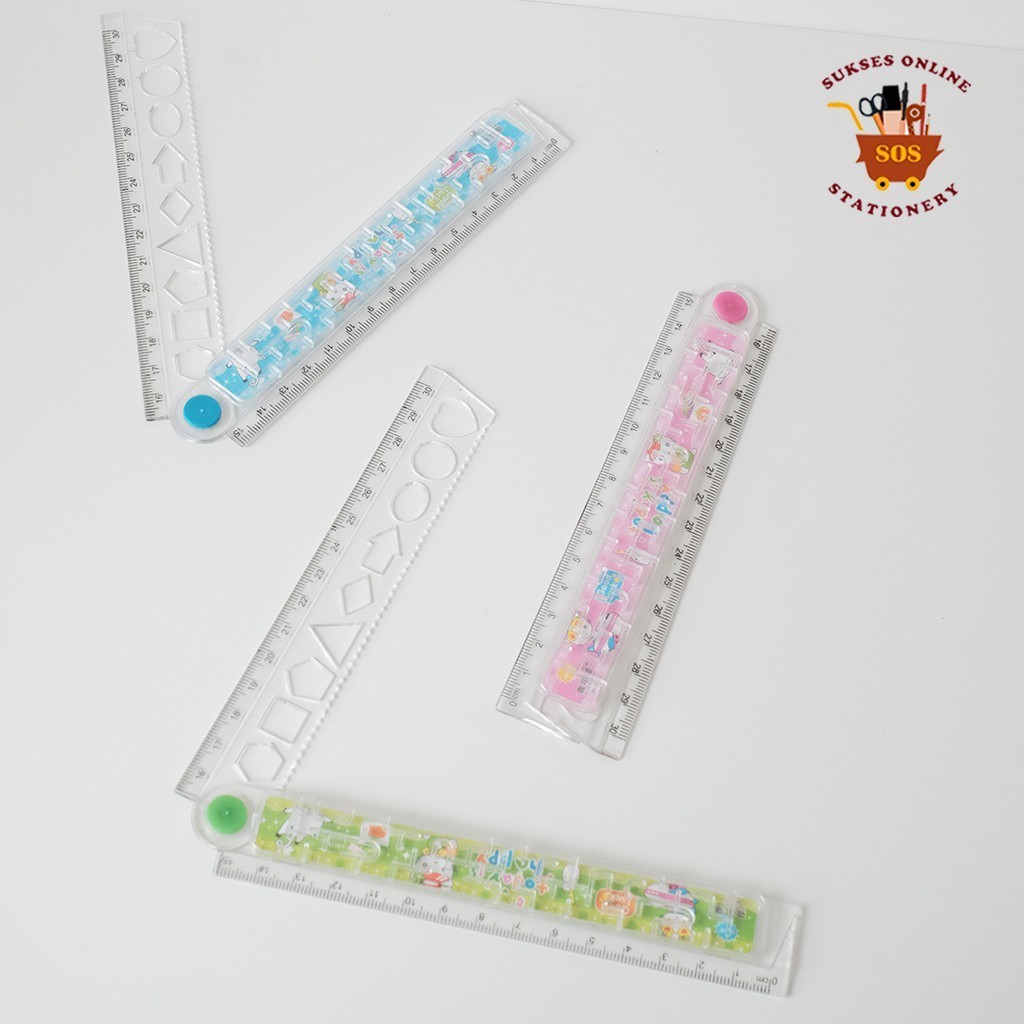

GG Penggaris Lipat 15-30cm ZH-703(minimal 12) / Penggaris Plastik / Penggaris Lipat