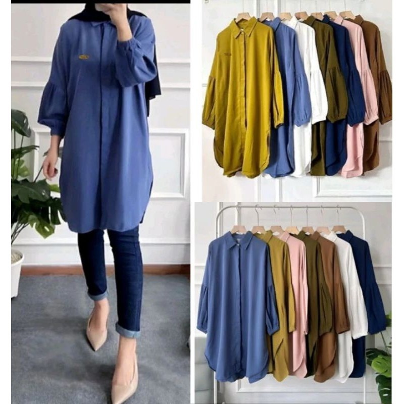 JAYA TOP TUNIK CRINKLE AIRFLOW/ GAMIS MODEL BARU MURAH