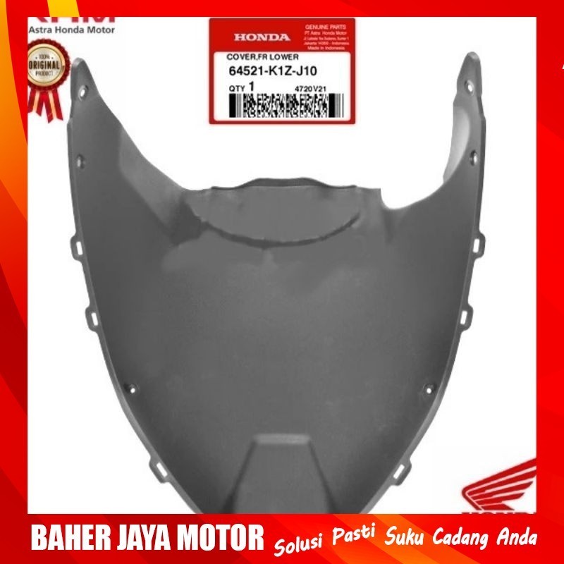 64521-K1Z-J10 Cover Front Lower dek Lumpur PCX 160