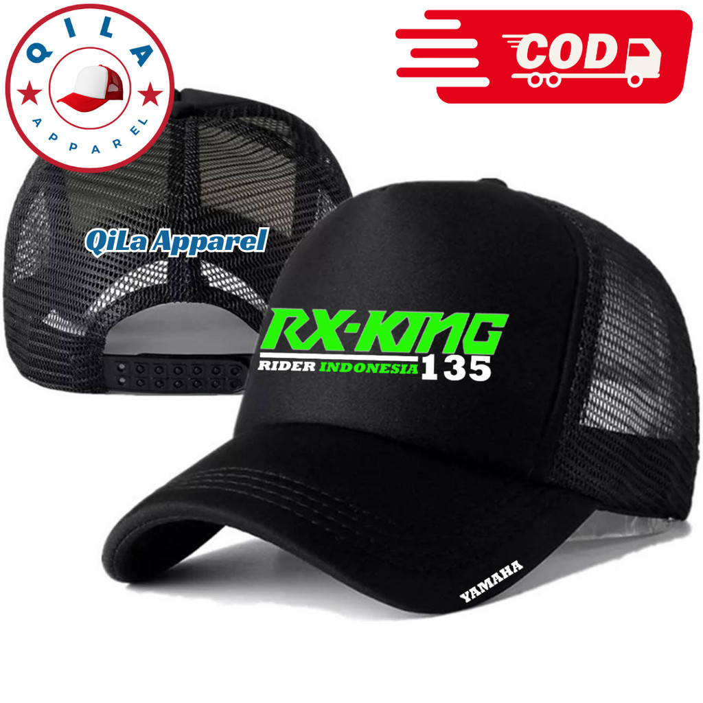 QiLa Apparel Topi Trucker RX-KING - Topi Distro RX-KING Logo - Topi RX-KING Premium - Topi Pria Dewa