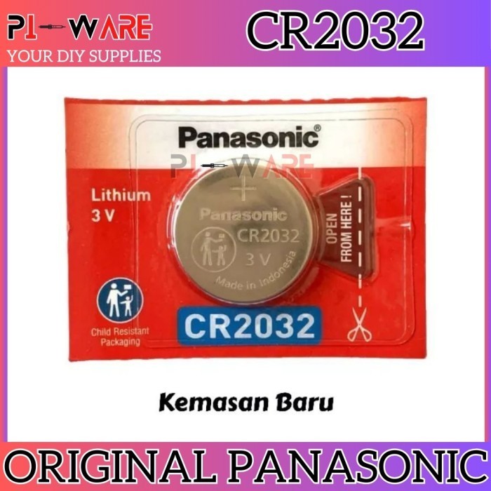 ORIGINAL PANASONIC Battery / Baterai / Batere kancing  CR2032 CR 2032