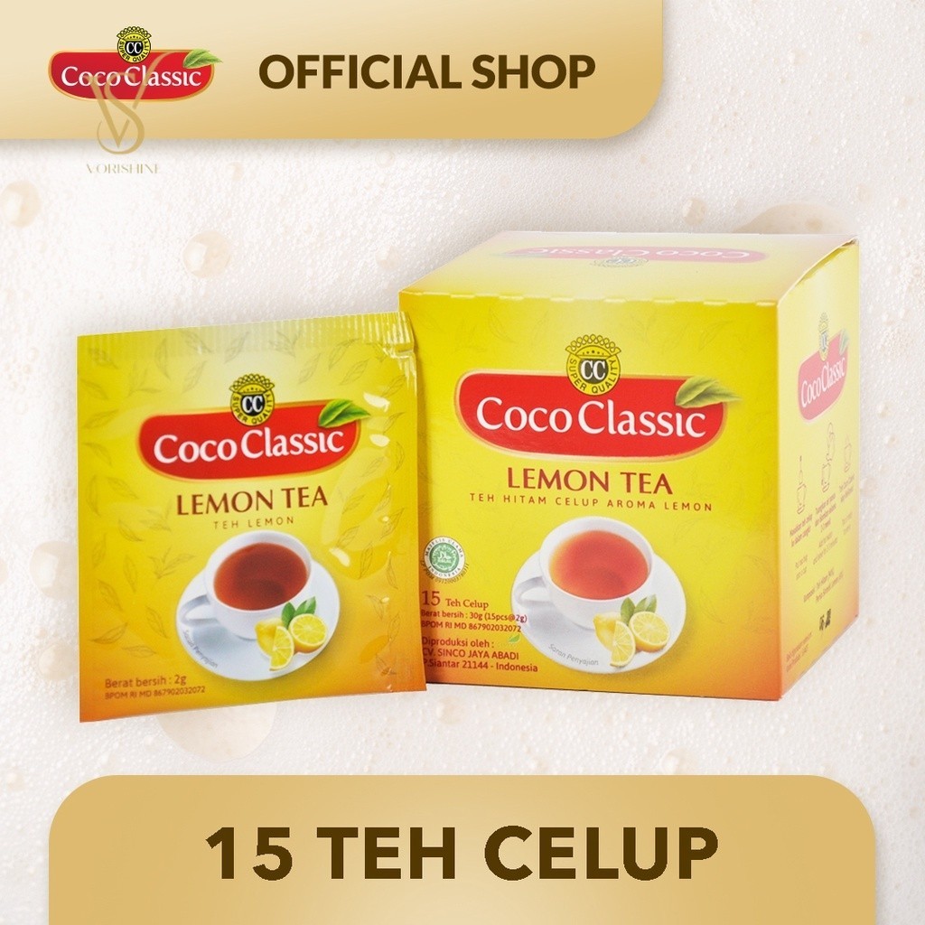 

Teh Coco Classic Celup Aroma Lemon isi 15 teabag