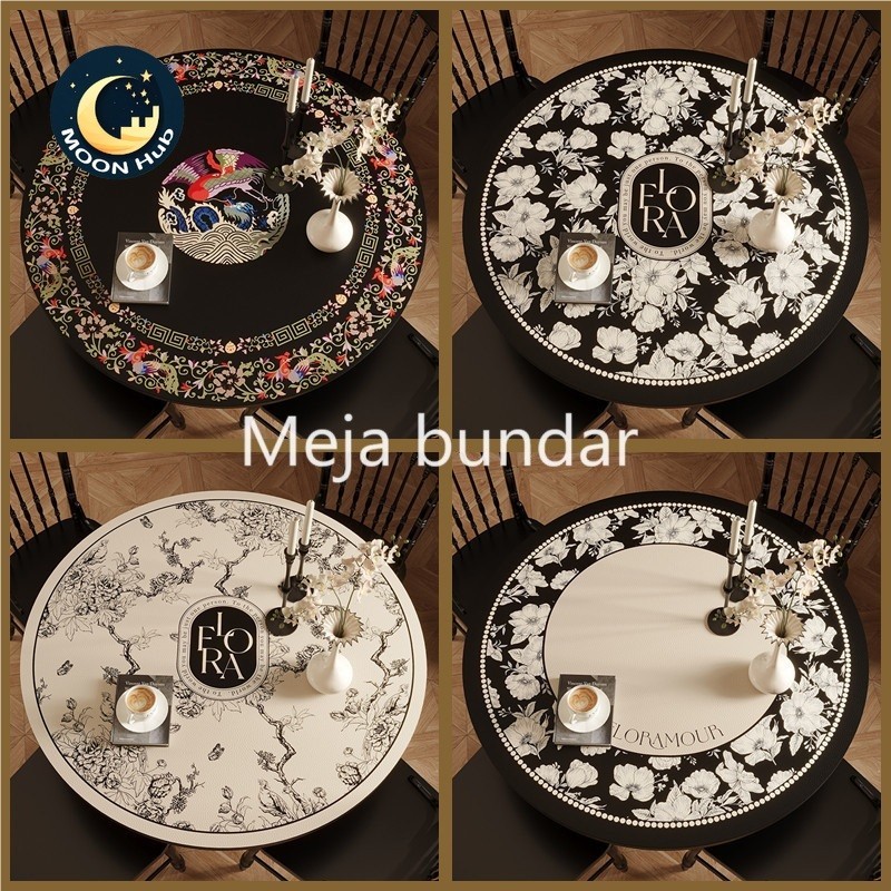 Meja bundar / taplak meja tamu / taplak meja makan