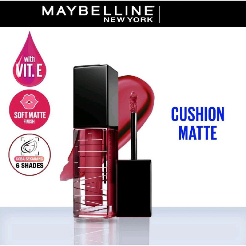 MAYBELLINE Cushion Mattes Lip Cream | Lip Matte | Lipstick | Matte Finish | Waterproof |  Lipstick S