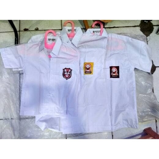 

⭐KUALITAS TERBAIK⭐ (Size 15, 16) Baju Seragam Sekolah SD SMP SMA Lengan Pendek Mampank Murah