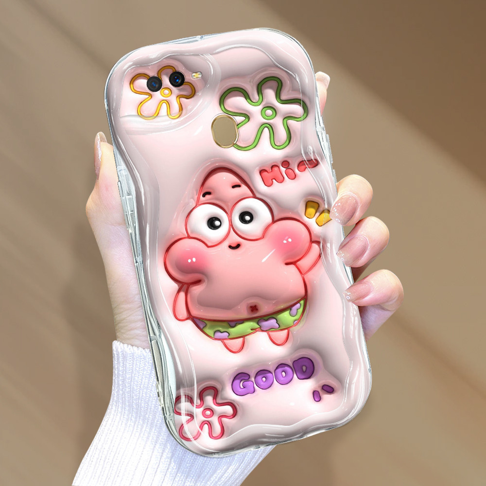 Casing Hp Untuk OPPO A12 A7 A5S A12S Sofcase Cute SpongeBob 3566 Softcase Soft Cassing Cream Kesing 