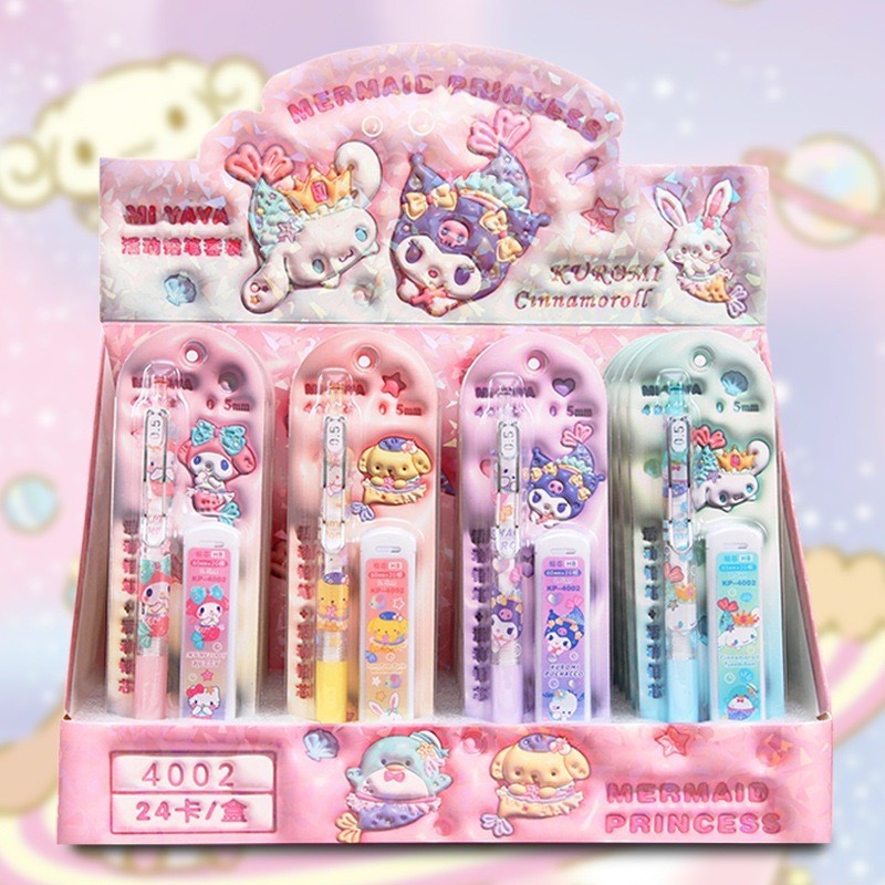 

0.5mm Baru Pet Pensil Set Kartun Anak Kartun Siswa Menulis Set Pensil Otomatis