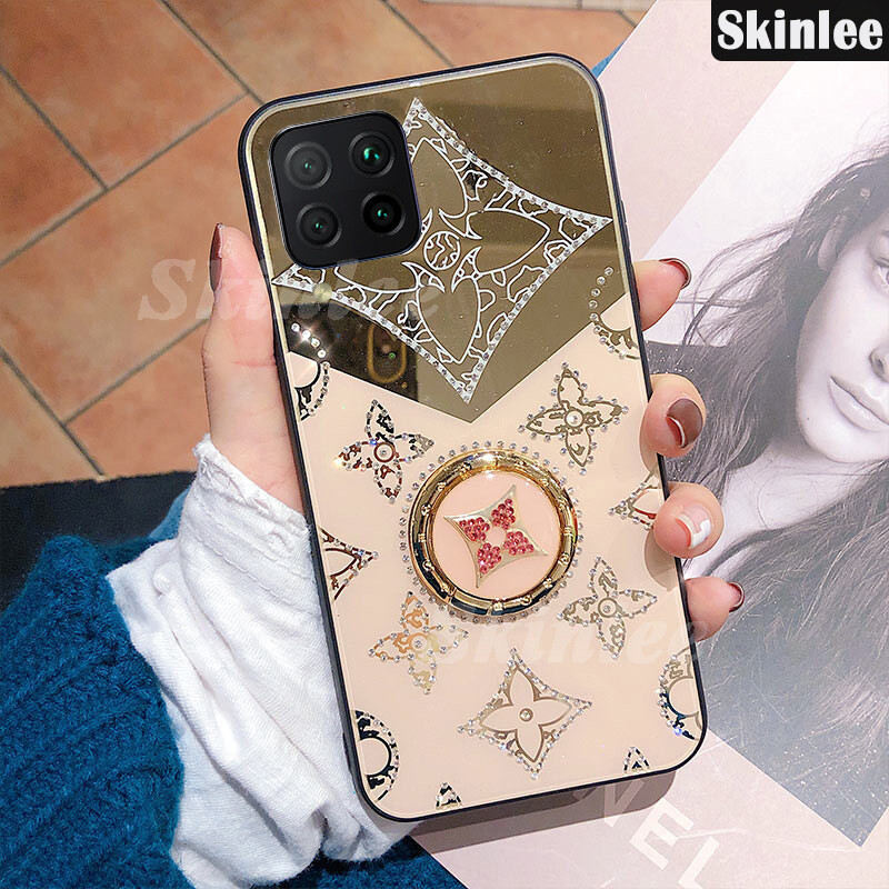 Skinlee Phone case Samsung Galaxy A22 4G Navigation Magnetic Ring Holder Phone Cover for Samsung Gal