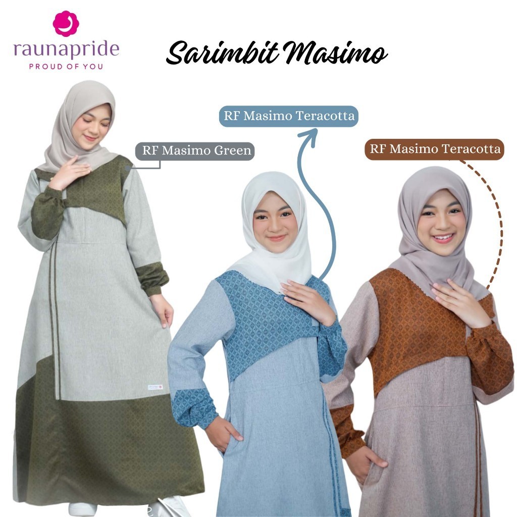 Baju Gamis Remaja Tanggung | Raunapride Masimo | Fashion Muslim 2024 | Gamis Remaja OOTD | Gamis Pen
