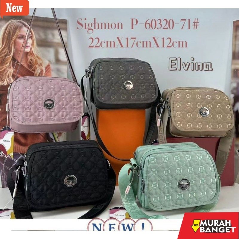 Selempang Wanita Kekinian TAS SLEMPANG SIGHMON 4 RESLETING IMPORT ORI