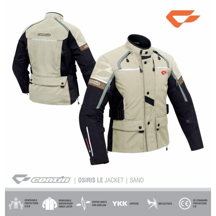 DISKON-Hoodie// Continmoto OSIRIS LE | Jaket Contin OSIRIS LE - SAND - M
