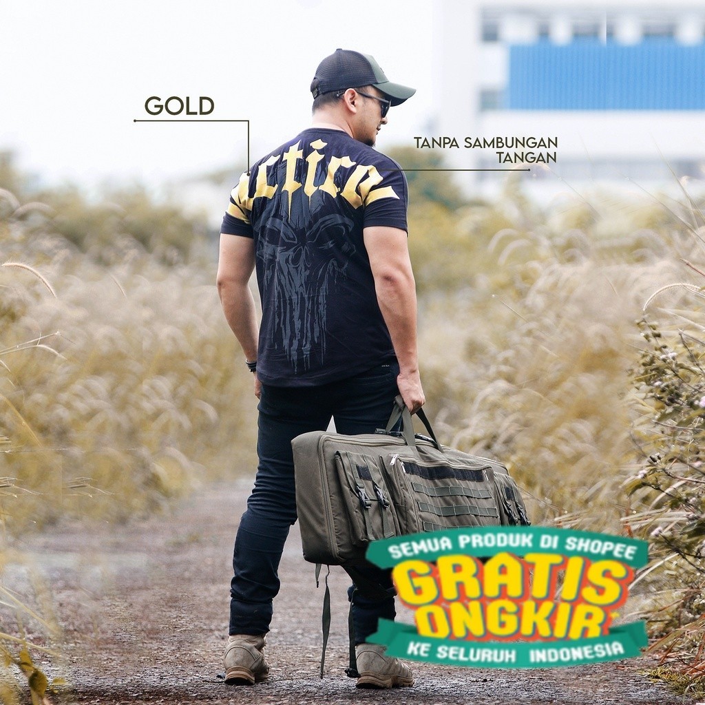 Kaos Tactical Hitam | Tactical Shirt | Kaos Tactical Pria | Kaos Tactikal | Baju Tactical Hitam/ jum