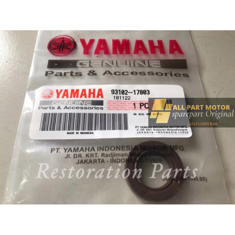 Seal Oli Cincin As Dudukan Pully Belakang 93102-17803 Nouvo Z
