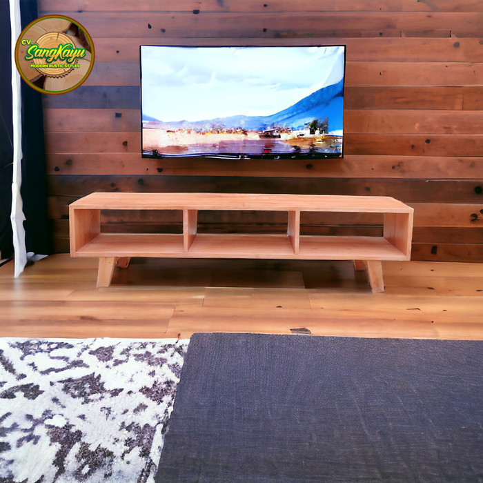 Meja tv minimalis modern murah rak tv stand rak serbaguna kayu asli rak susun serbaguna Meja tv Meja