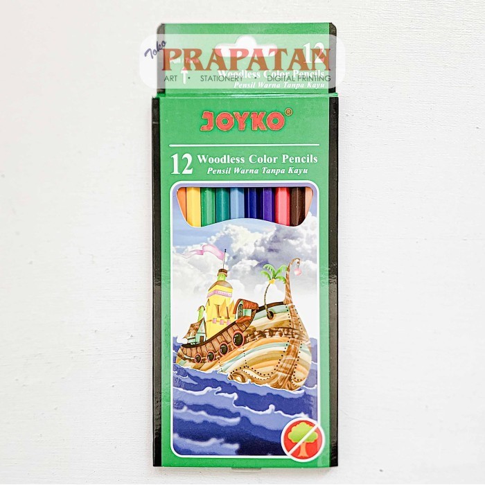 

DS99 Pensil Warna Joyko Tanpa Kayu | Woodless Color Pencil - 12C CP-103