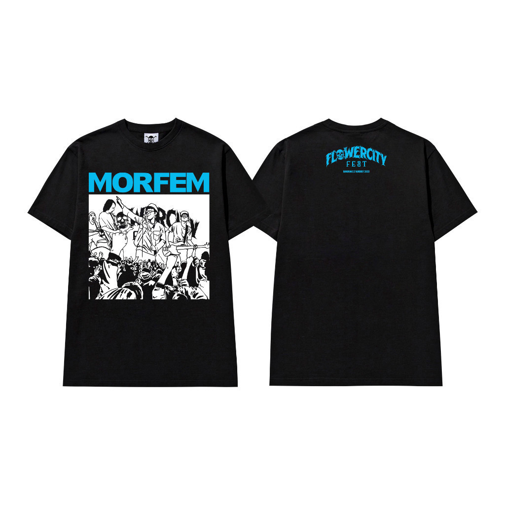 【COD】 BBTU - T-SHIRT - MORFEM BLUE FCF Kaos Unisex