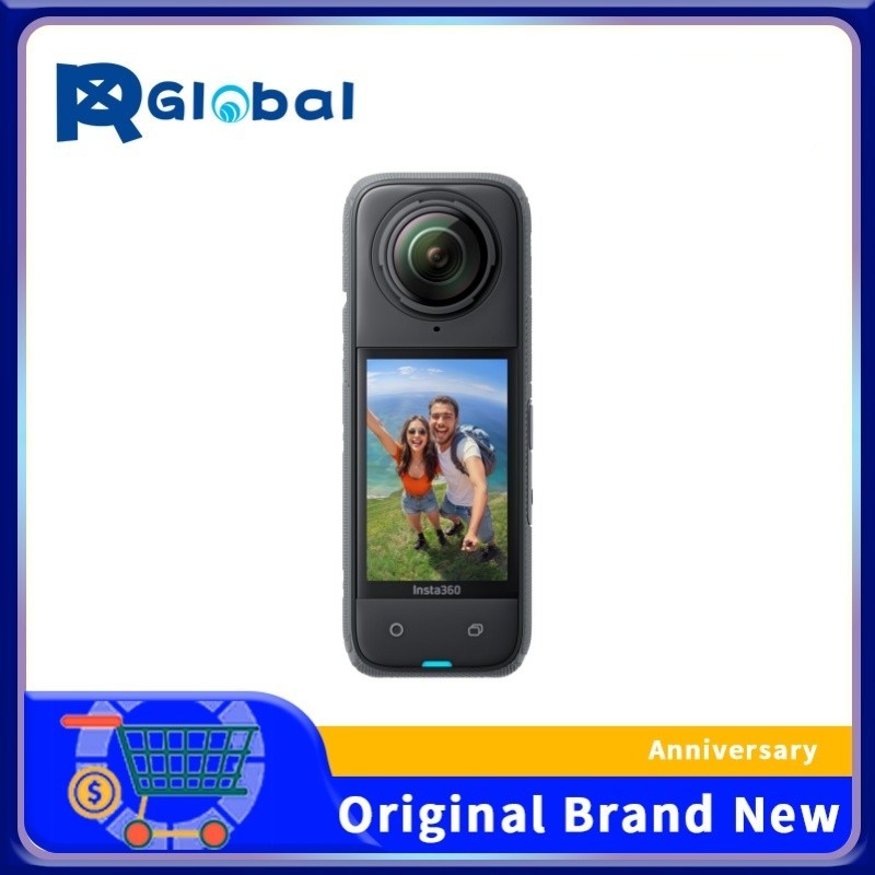 8K 360° action camera, 4K wide-angle video, 135 minutes battery life, AI editing, suitable for sport