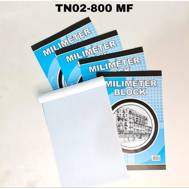 

Buku Milimeter Block Folio TN-02-800MF ( 1pak/10 buku )