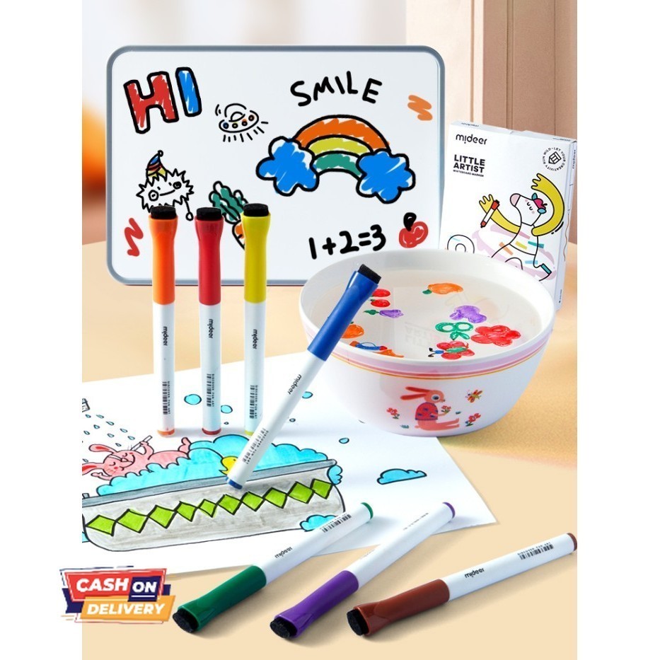 

✨LARIS✨ -Mideer Little Artist Whiteboard Marker 8 Colors Mainan Edukasi MD3324