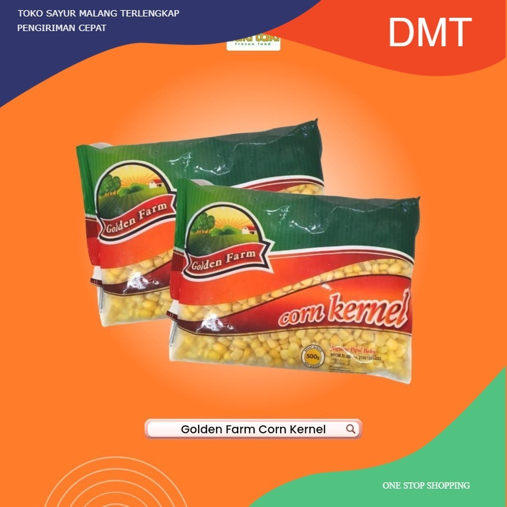 

Golden Farm Corn Kernel, Jagung Pipil frozen, Jagung Pipil Praktis 500gram