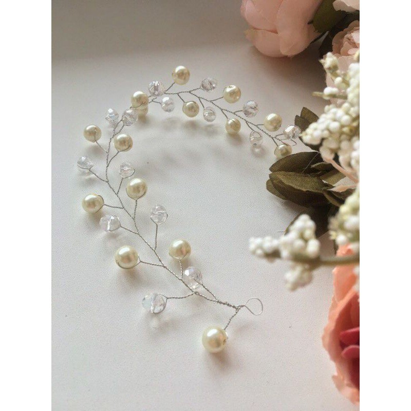 Headpiece Mutiara Hijab /non Hijab