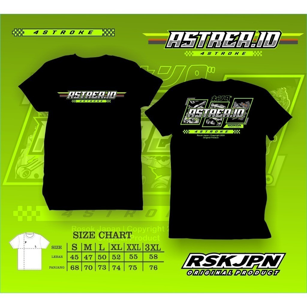 Baju Kaos ASTREA.ID Motor Honda Astrea Grand Grend Bulus Prima Riders Herex Indonesia Free Stiker Or