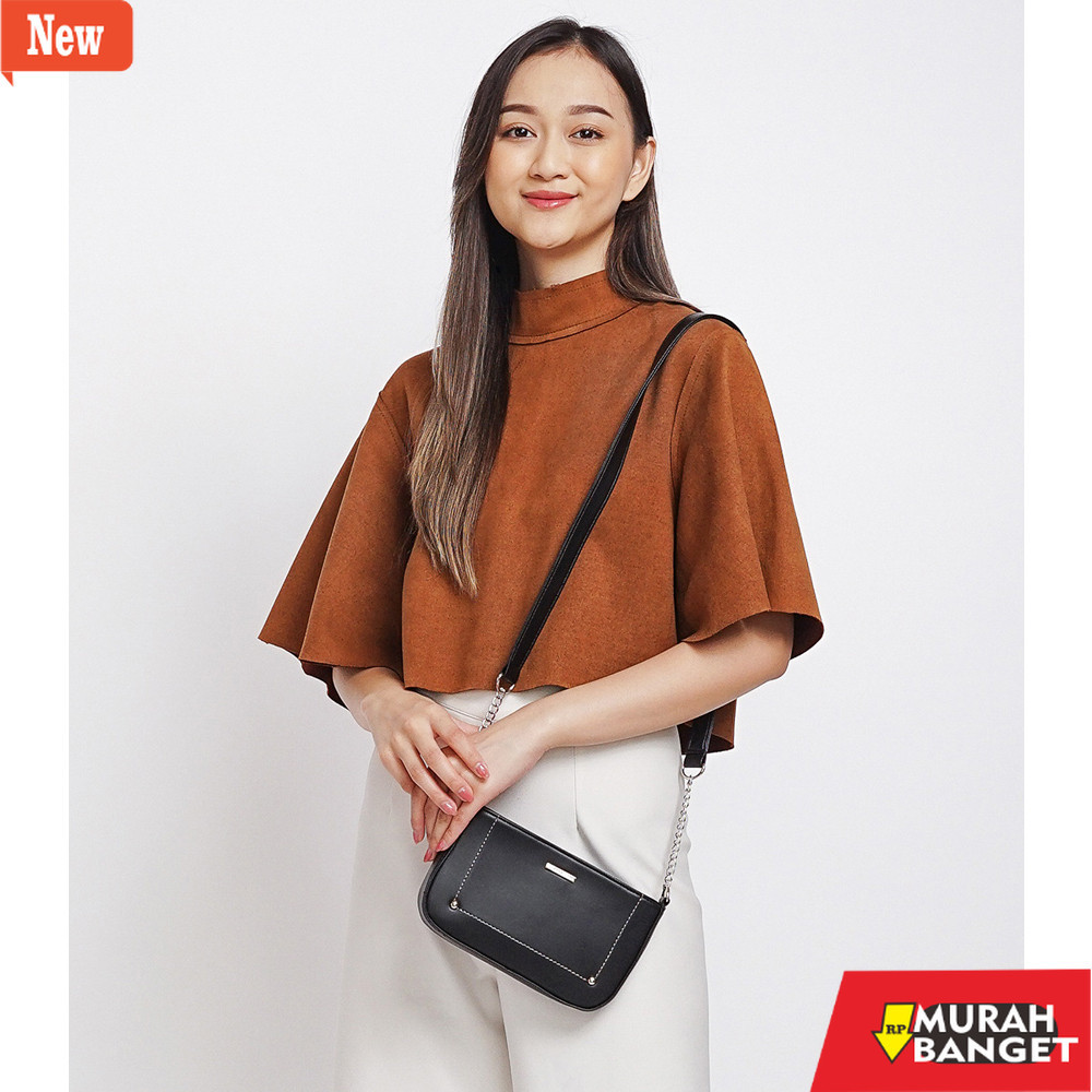 tas selempang wanita shopee haul TAS OBAILE BLACK SOPHIE MARTIN PARIS PROMO TAS SELEMPANG RANTAI HIT