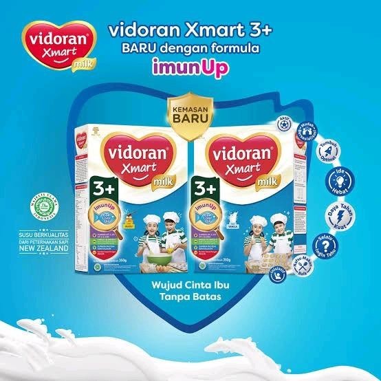 

Susu Pertumbuhan Vidorant Xsmart 3+ Kemasan 700g Madu dan Vanila Bubuk Perawatan