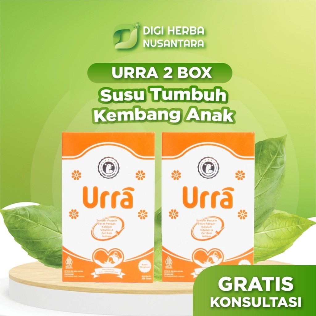 

PAKET 1 BOX URRA URRA Susu Kambing Saneen Untuk Penambah Berat Badan & Tinggi Badan Anak - 2 Box