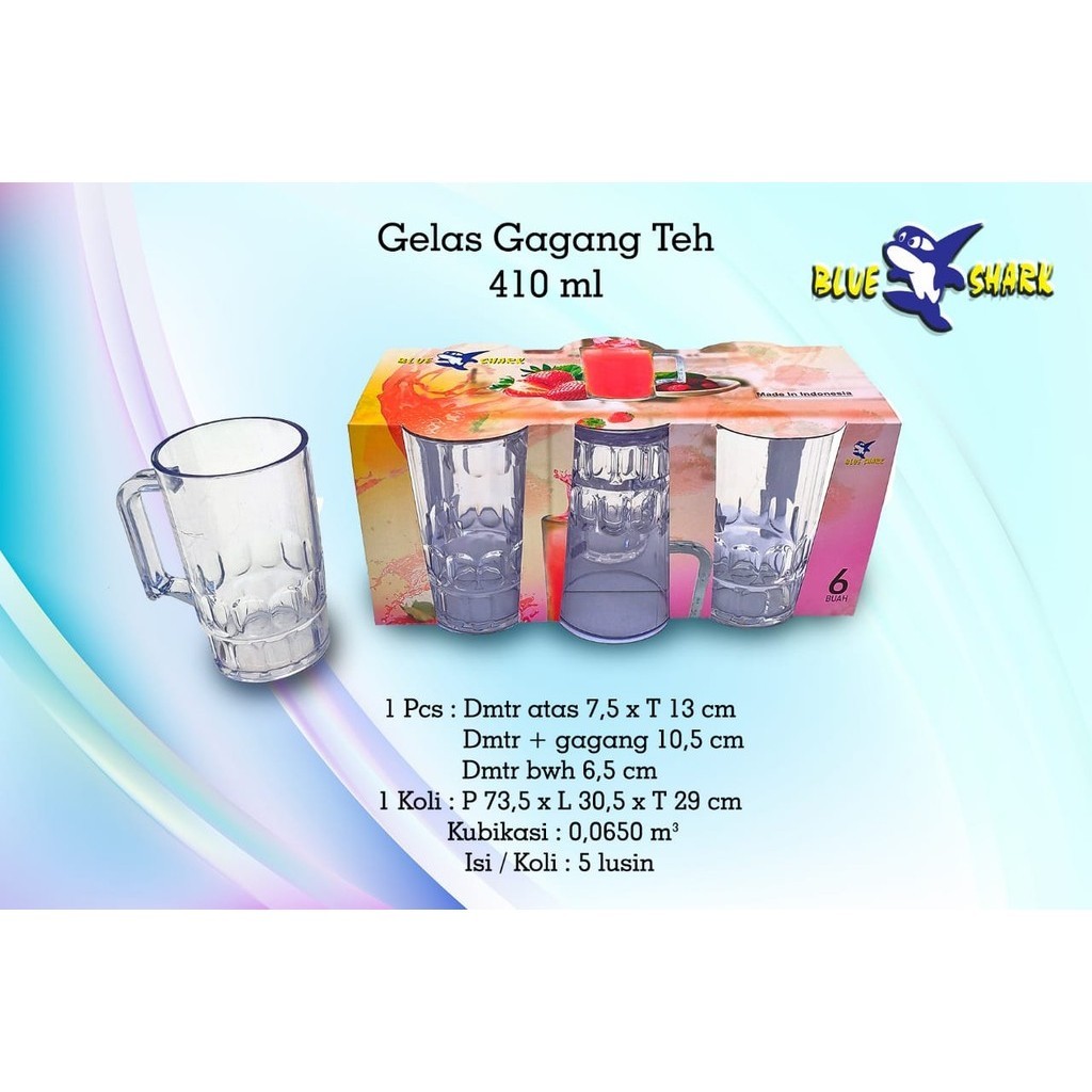 (GAS) Gelas Gagang Teh / Gelas Teh Poci Gagang Teh Plastik