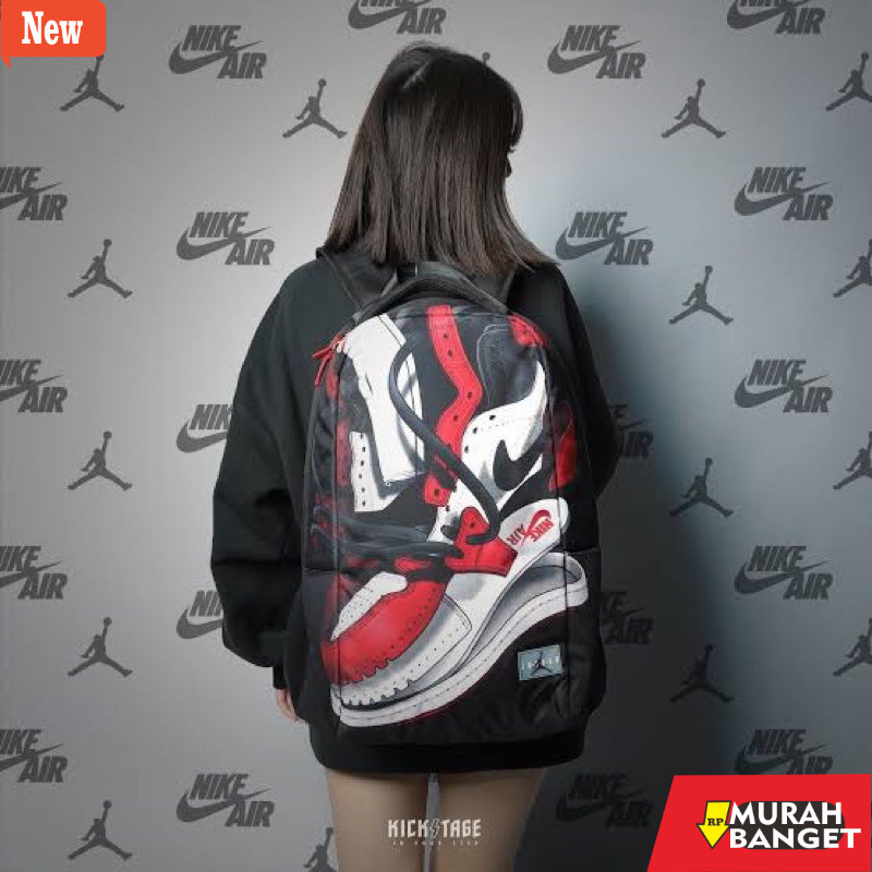 tas ransel wanita shopee RANSEL JORDAN GRAFITI SNEAKERS GRAVITY CANVAS / BACKPACK BAGPACK JORDAN GRA