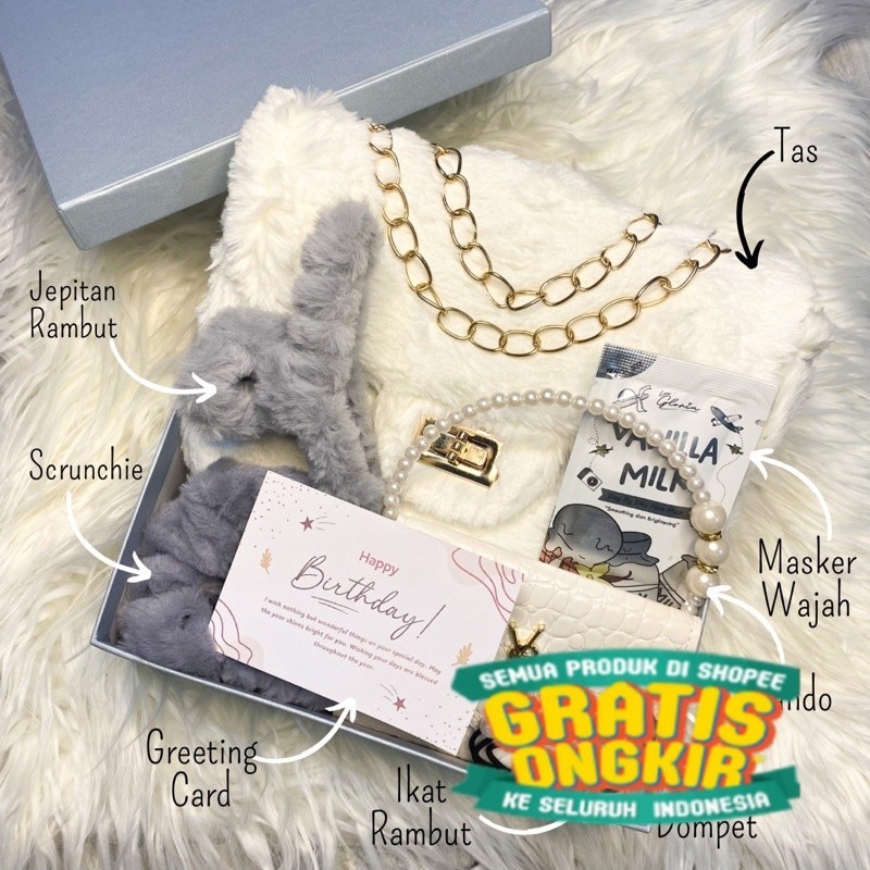 

[PREMIUM GIFT]HAMPERS GIFT BOX TAS CEWEK/HADIAH ULANG TAHUN/HAMPERS LEBARAN/KADO PACAR/HAMPERS RAMADAN/HAMPERS NATAL/KADO WEDDING/KADO WISUDA/KADO ANNIVERSARY/KADO VALENTINE/ cr7 ronaldo madrid barca