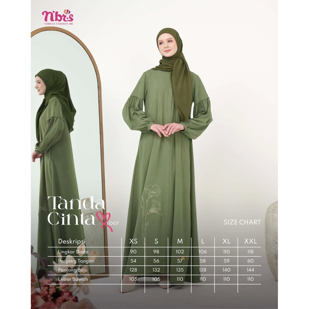 Nibras Gamis Dewasa/Gamis Wanita Dewasa Tanda Cinta 007 by Nibras