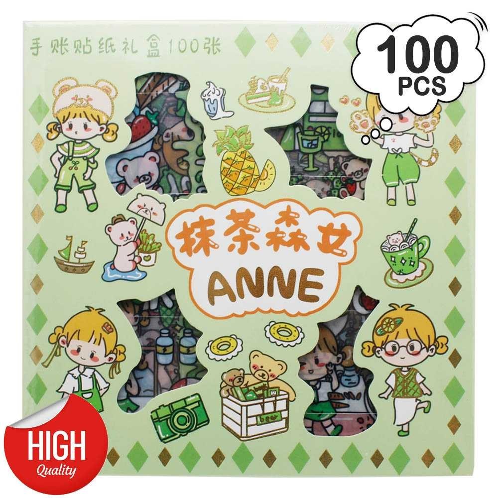 

JM Stiker Box KARAKTER 100 PCS STIKER VIRAL 1 BOX SET CUTE ESTETIK MOTIF