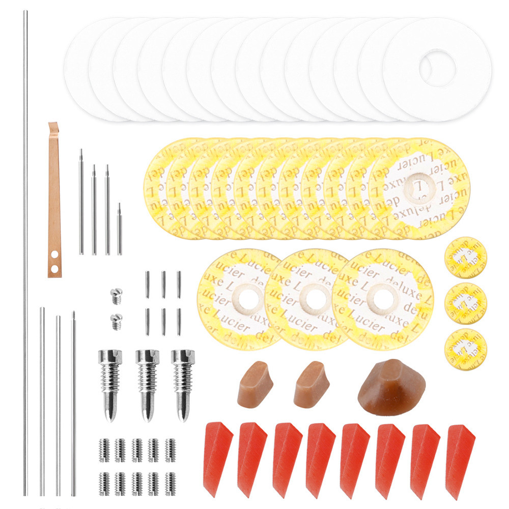 70Pcs Flute Repair Parts Set Complete Tools Wind Instrument Repair Maintenance Tool Kit Sound Hole M