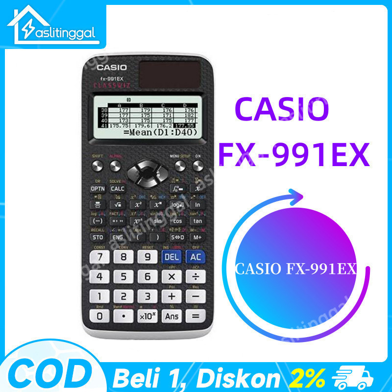 

【COD STOCK 】CASIO FX-991EX - Kalkulator Sekolah/Kuliah - Internasional - Classwiz - 552 fungsi