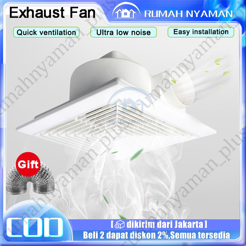 Exhaust Fan Plafon Exhaust Fan Exhaust Fan Dinding / Kipas Angin Hexos Plafon Dak 8 inch / 10 inch