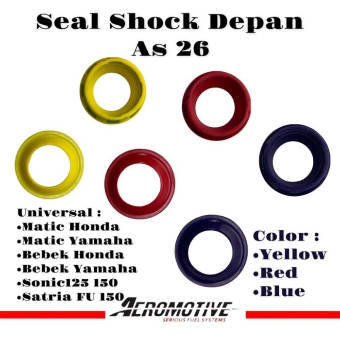 SEAL SHOCK DEBU WARNA SATRIA MIO SOUL FINO BEAT SCOOPY VARIO SONIC MX