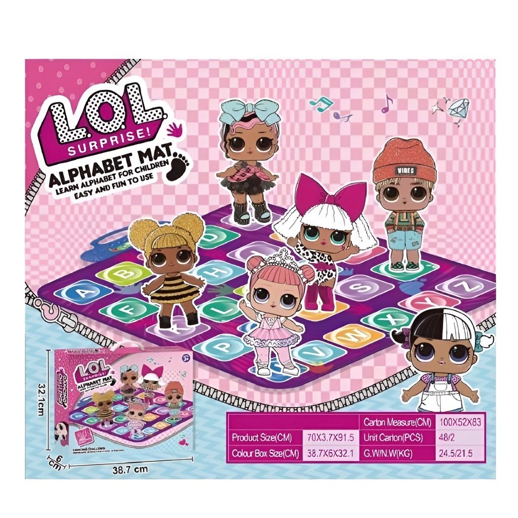 LOL Alphabet Mat   Mainan Edukasi Anak 3/4/5/6 Tahun Perempuan   Hadiah Ulang Tahun Anak Perempuan